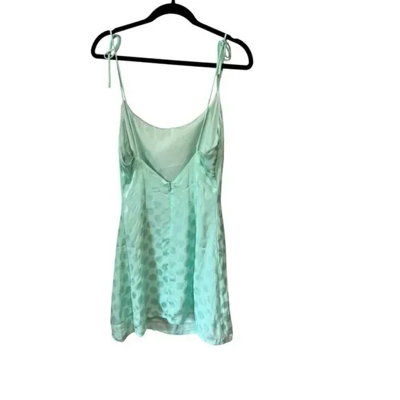 Nasty Gal Jacquard Polka Dot Mini Satin Slip Dress - Picture 6 of 8